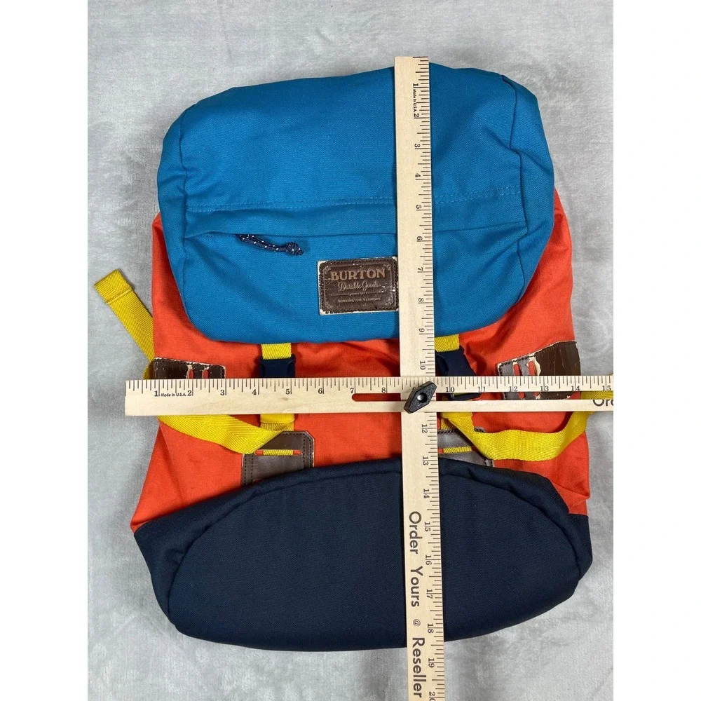 Burton Tinder Backpack 25L Orange Blue Yellow Rucksack Laptop Daypack Hiking